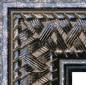 EC708 Antique Black Basket Weave Frame 2-1/4" Wide